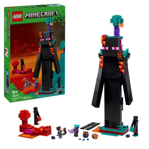 LEGO Minecraft 21279 Wieża Endermana: zestaw LEGO dla 9 do 12 lat, zdjęcie produktu