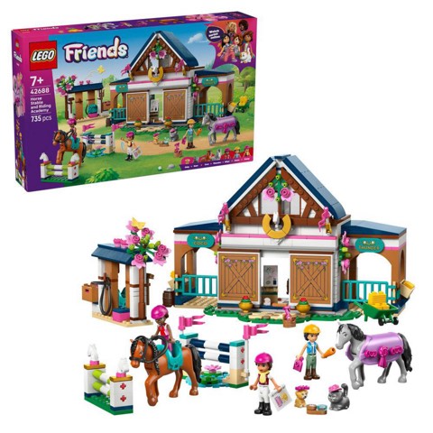 LEGO Friends 42688 Stadnina i szkółka jeździecka: zestaw LEGO dla 6 do 8 lat, zdjęcie produktu