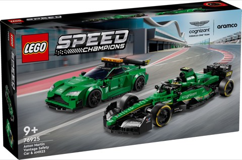 LEGO Speed Champions 76925 Samochód bezpieczeństwa Aston Martin i AMR23: zestaw LEGO dla 9 do 12 lat, zdjęcie produktu