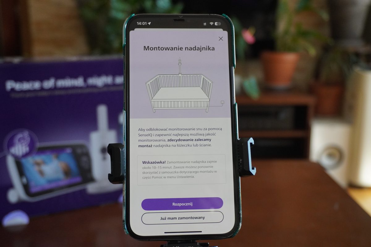 Aplikacja Baby Monitor+: instrukcja montażu nadajnika